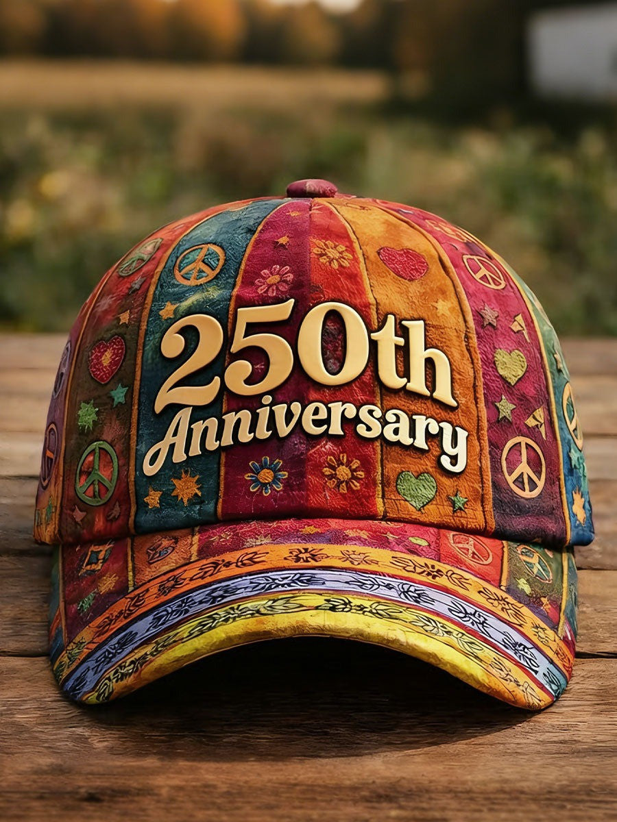 250Th Anniversary Hippie Unisex Hat Ball Cap Unique Gifts For Hippy Mom