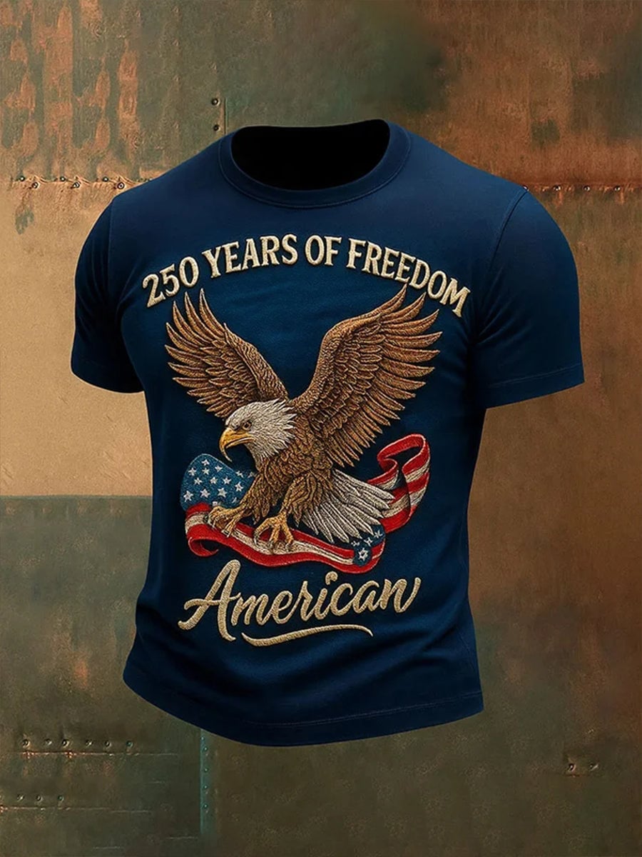 Eagle 250 Years Of Freedom T-Shirt American Patriotic Unique Gifts For Veterans
