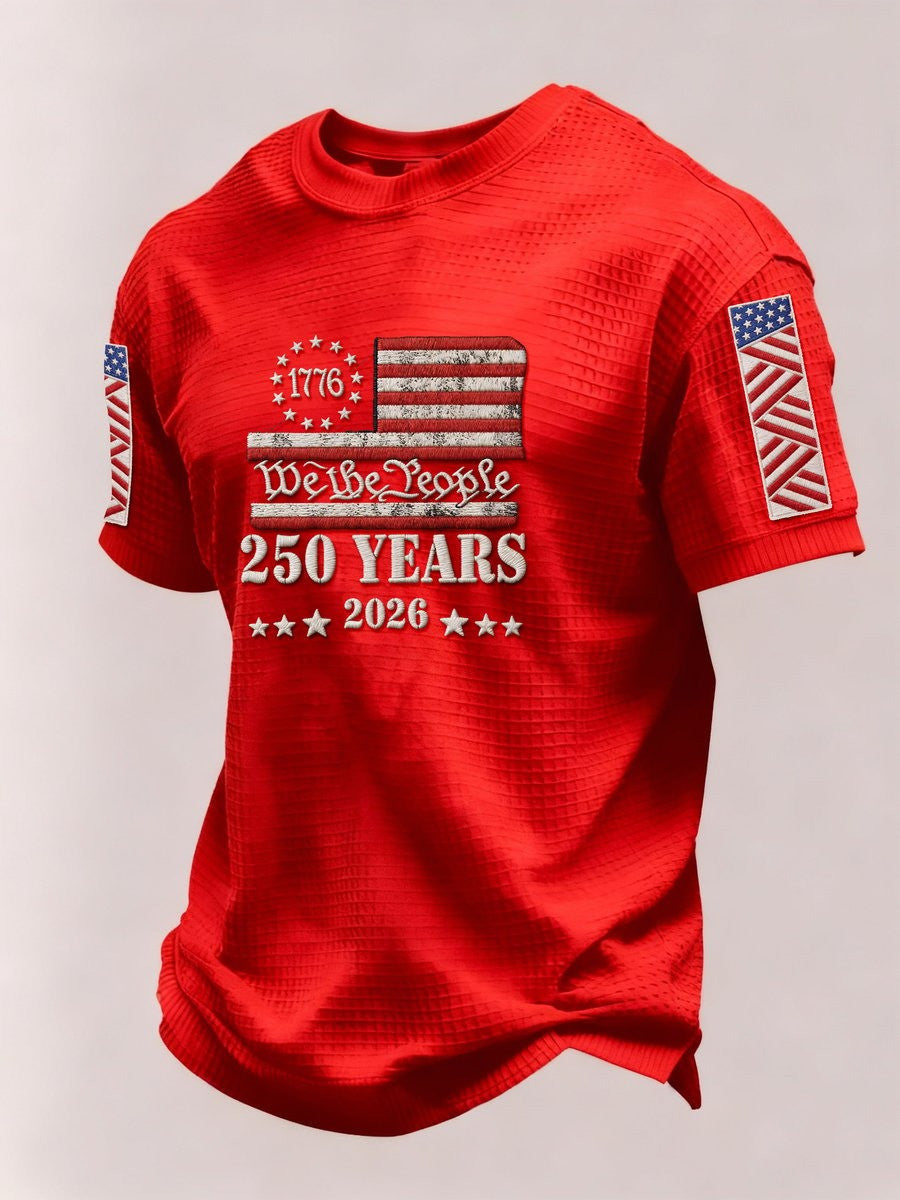 250th Anniversary T-Shirt 1776 We The People 250 Years 2026 Top Clothes For Man