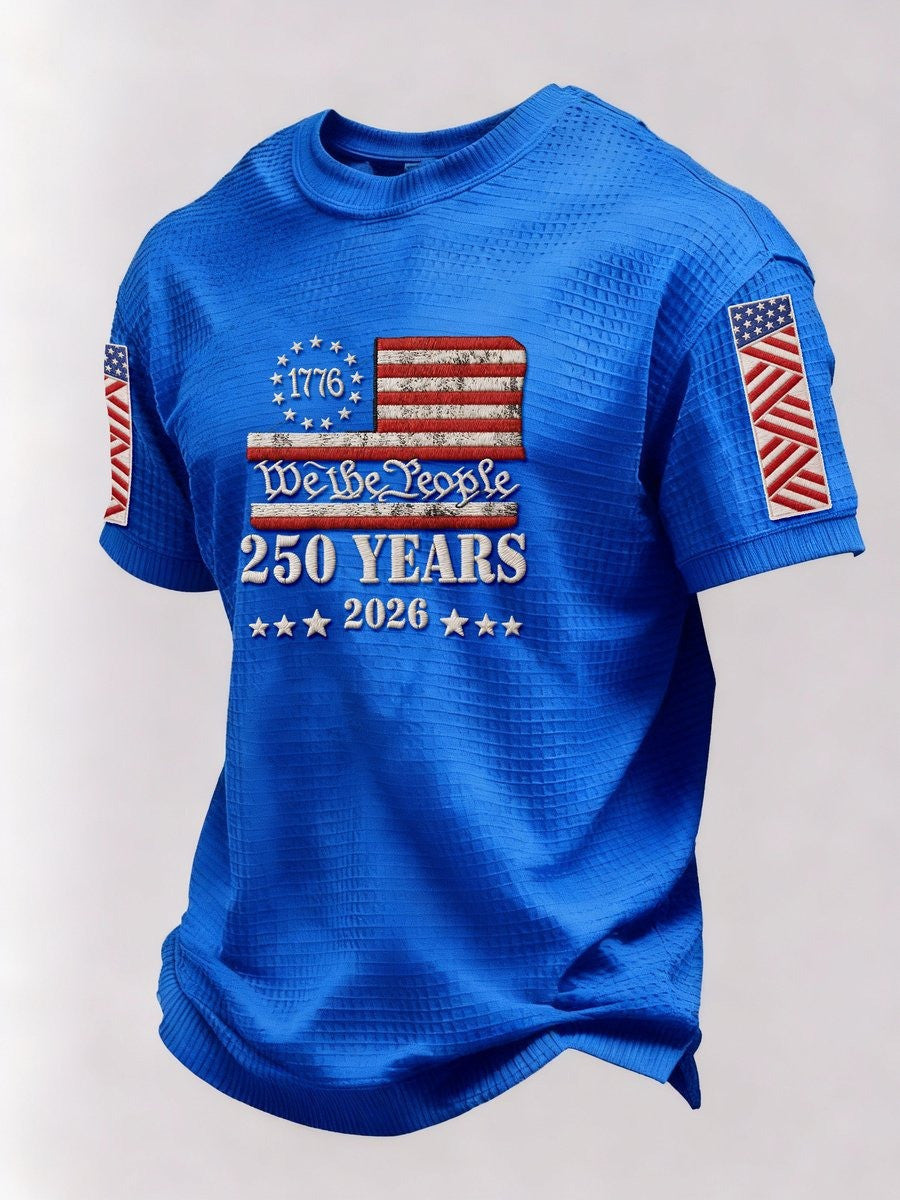250th Anniversary T-Shirt 1776 We The People 250 Years 2026 Top Clothes For Man