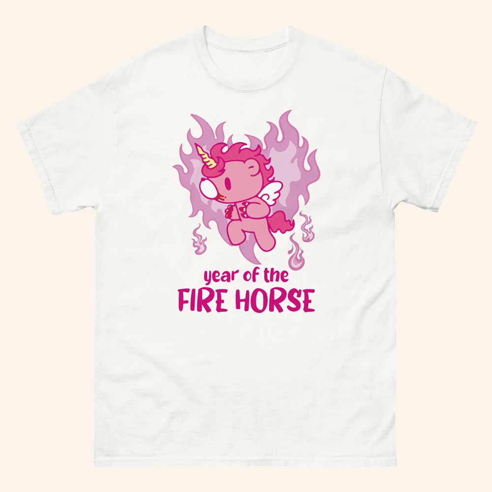Gloomy Bear Merch Gloomy Year Of The Fire Horse T-Shirt Gifts For Her - GypsysystersGift