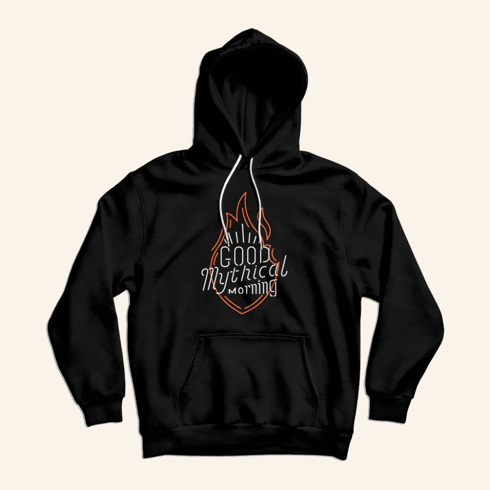 Good Mythical Morning Merch GMM Neon Sign Hoodie Birthday Gift Ideas For Him - Gypsysystersgift