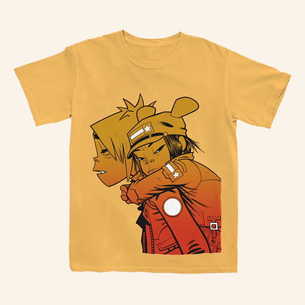 Gorillaz Merch 25 Sunset Piggyback T-Shirt Gift Ideas For Him - Gypsy Systers