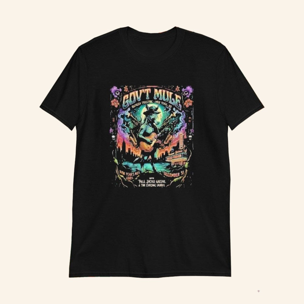 Gov't Mule Concert Poster New Years Run December 31 2025 T-Shirt Gov't Mule Merch Fan Gifts - GypsysystersGift