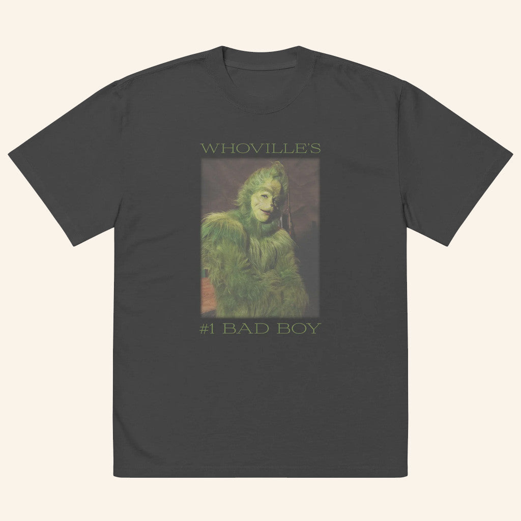 Grinch Merch The Grinch Whoville's 1 Bad Boy T-Shirt Unique Christmas Gifts For Him - Gypsysystersgift
