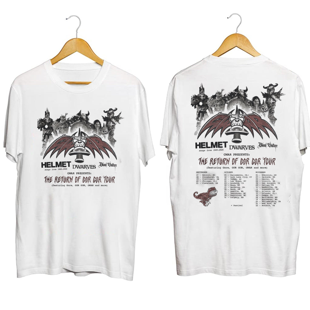 GWAR The Return of GOR GOR Tour Shirt GWAR Merch Music Lover Gifts For Him - Gypsysystersgift