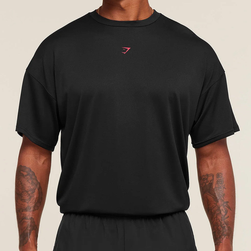 Gymshark Merch Hybrid Athlete Black T-Shirt Cool Gifts For Husband - GypsysystersGift
