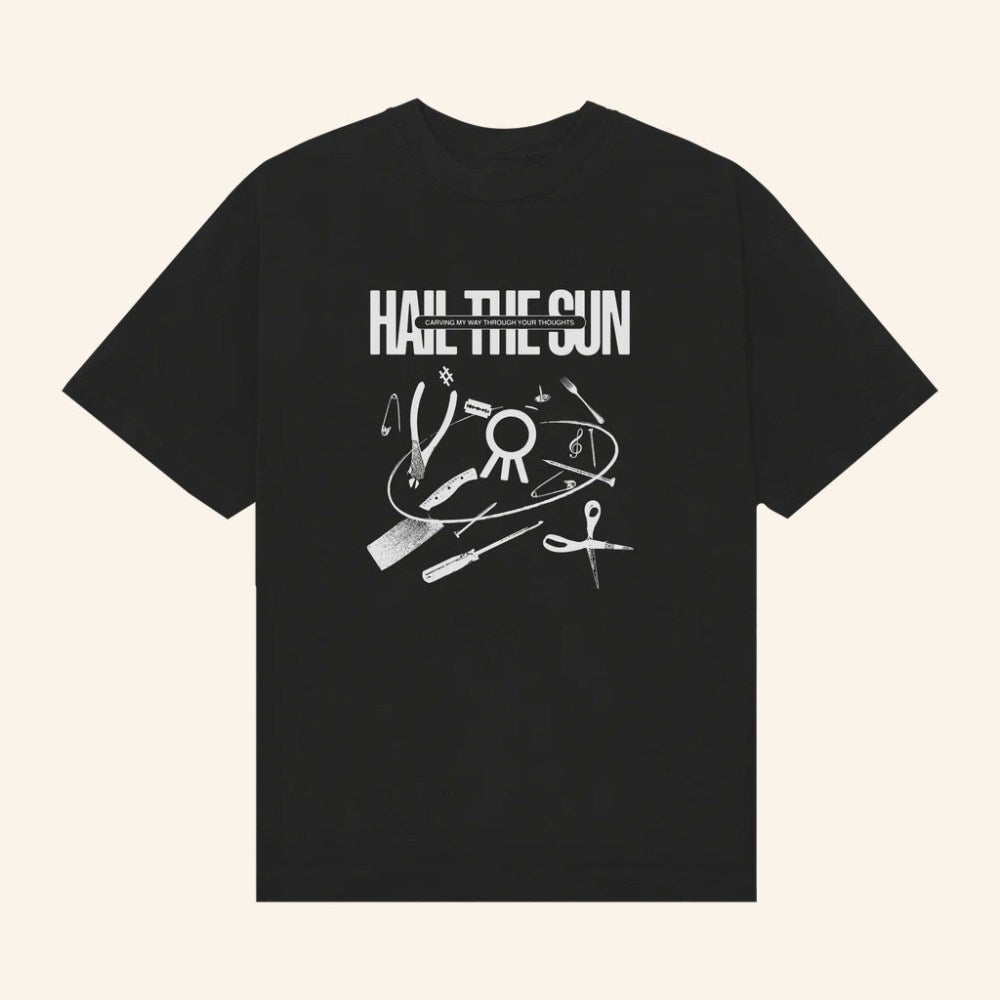 Hail The Sun Merch Monochrome Carve T-Shirt Music Lover Gifts For Him - Gypsysystersgift