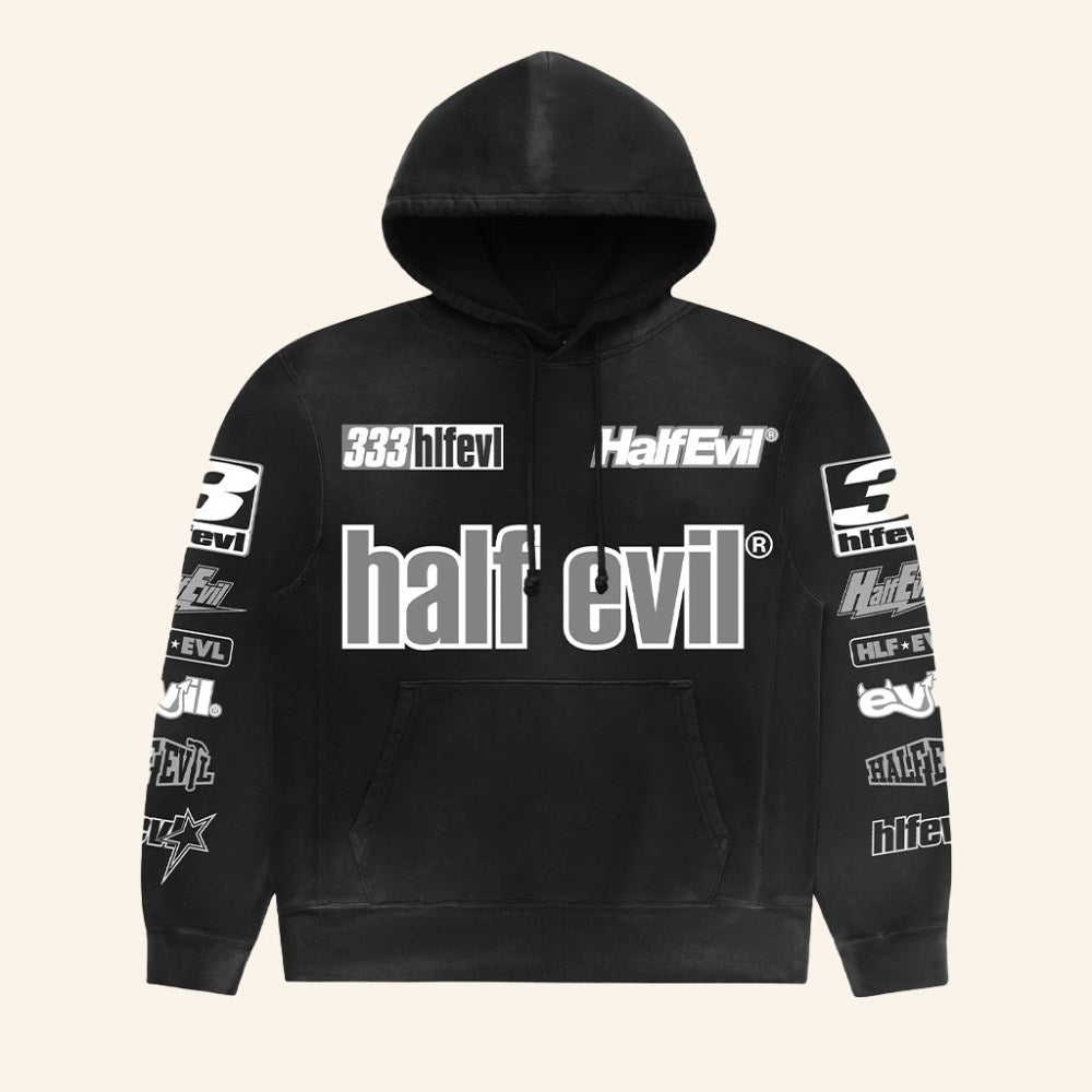 Half Evil Merch Pit Crew Hoodie Unique Gifts Ideas For Boyfriend - Gypsysystersgift