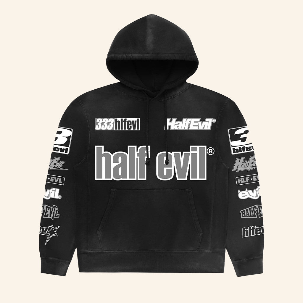 Half Evil Merch Pit Crew Hoodie Unique Gifts Ideas For Boyfriend - Gypsysystersgift
