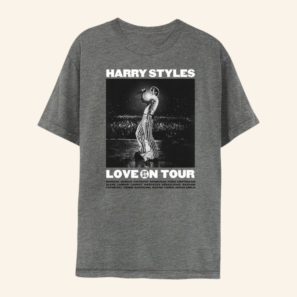 Harry Styles Merch Love On Tour Photo T-Shirt Music Lover Gifts For Him - GypsysystersGift
