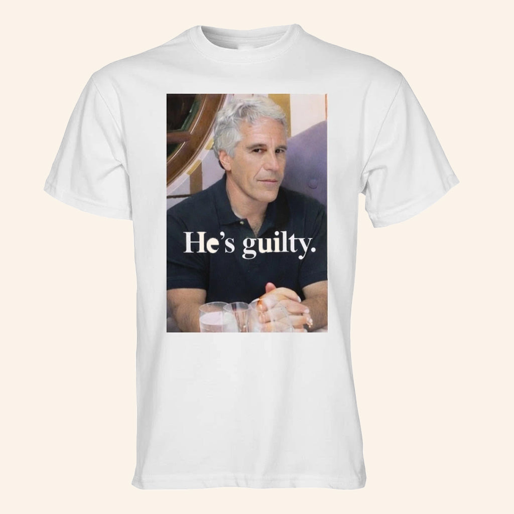 He's Guilty Merch Island T-Shirt Jeffrey Epstein Guilty Shirt Gifts For Adult - GypsysystersGift