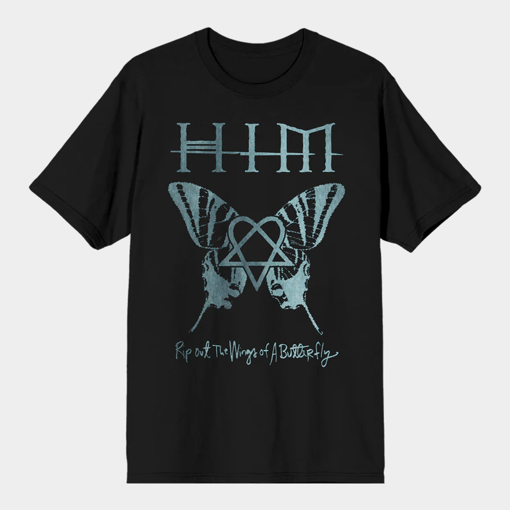 HIM Merch Rip Out The Wings Of A Butterfly T-Shirt Gifts For Rock Lovers - GypsysystersGift