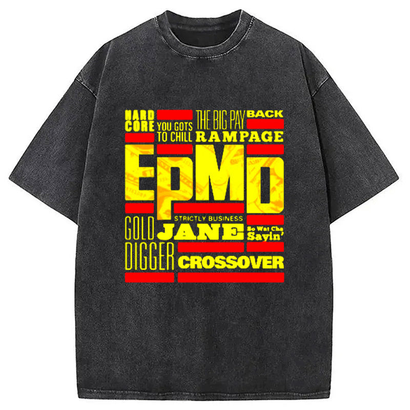Hiphop All Business Washed T-Shirt Everyday Comfort Graphic Shirt Gifts For Him - Gypsysystersgift
