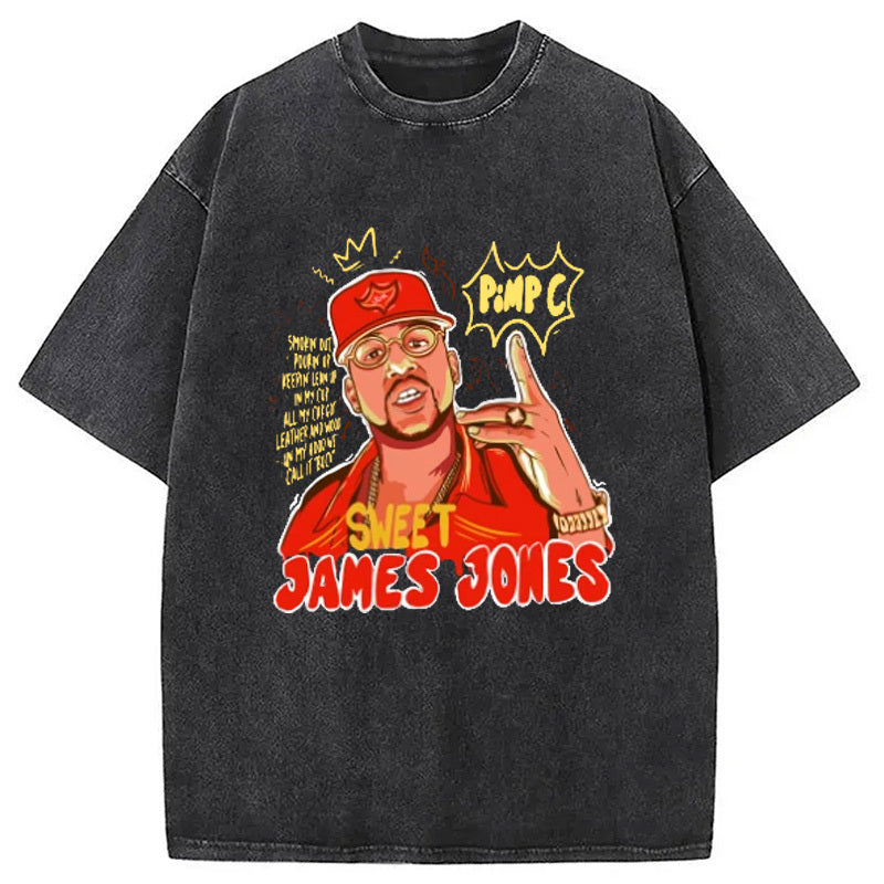 Hiphop Long Live Sweet James Jones Washed T-Shirt Minimal Retro Graphic Clothing Gifts For Her - Gypsysystersgift