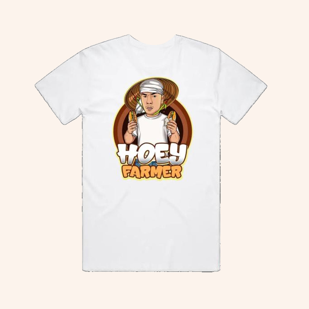 Hoey Farmer Merch Hoey Farmer Graphic Logo T-Shirt White Present For Dad - GypsysystersGift