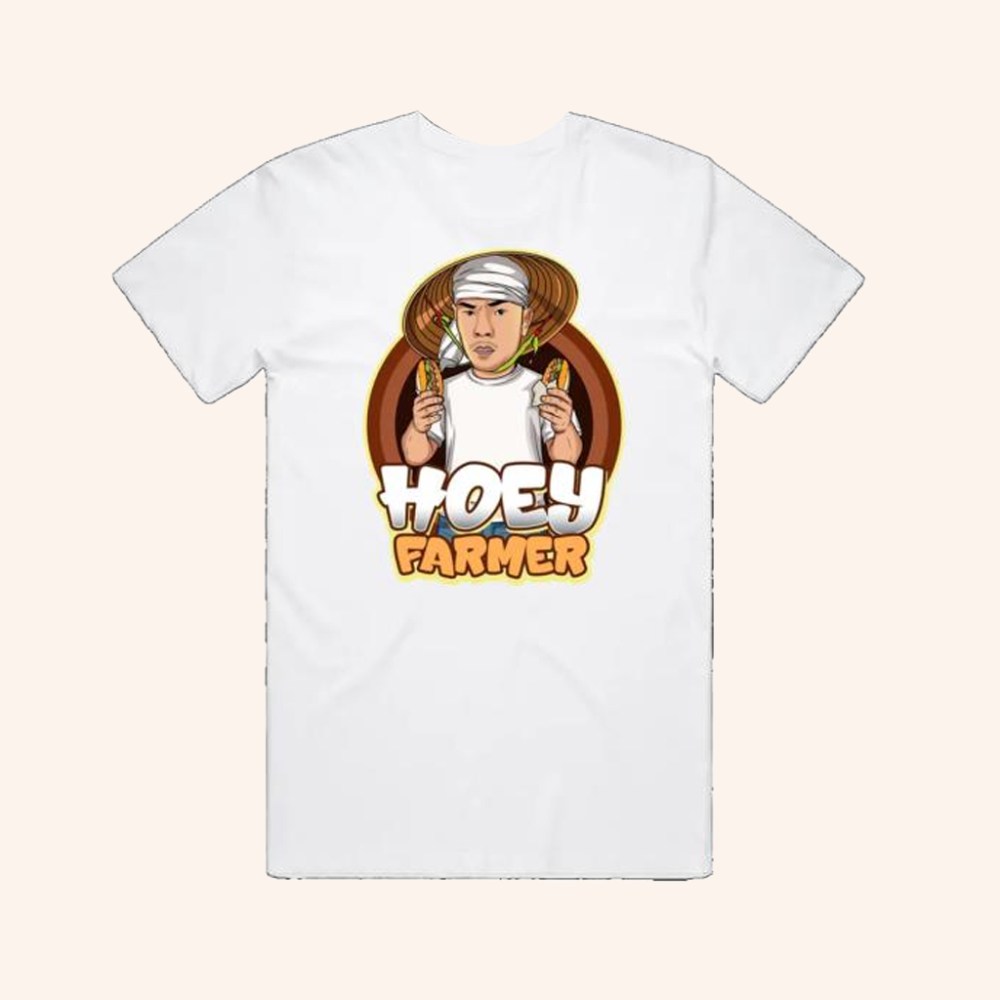 Hoey Farmer Merch Hoey Farmer Graphic Logo T-Shirt White Present For Dad - GypsysystersGift