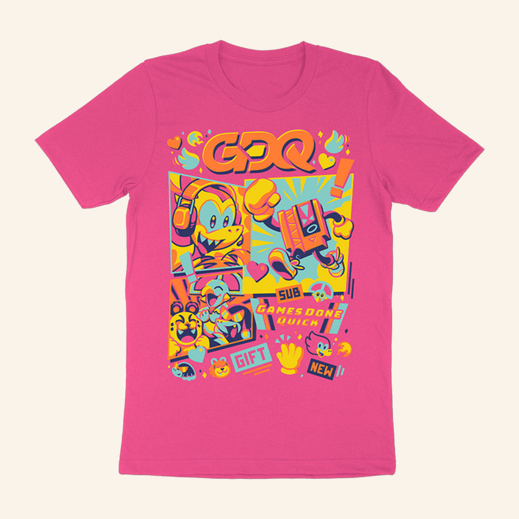 Homestar Runner Merch GDQ Marathon Mascots Shirt Games Done Quick T-Shirt Gifts For Her - Gypsysystersgift