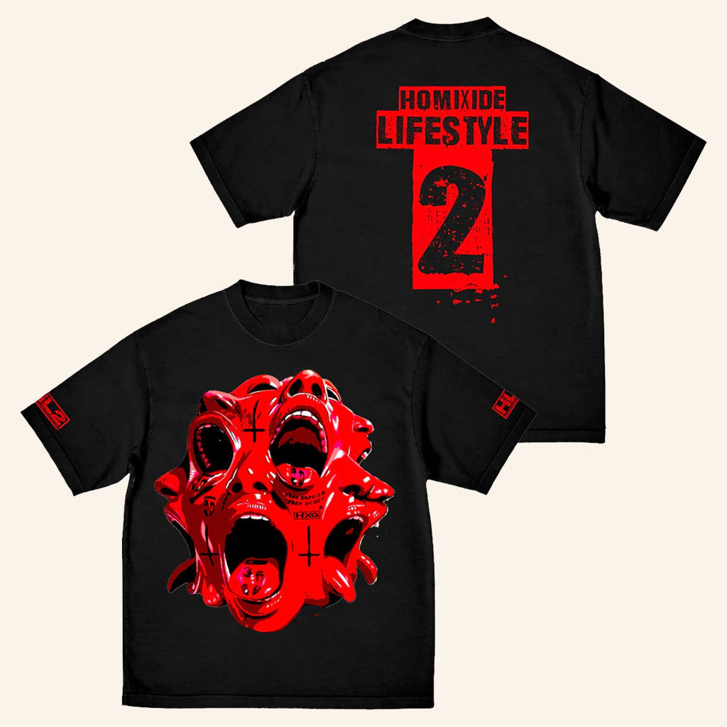 Homixide Gang Merch Homixide Lifestyle 2 Faces T-Shirt Gifts For Hip Hop Fans - Gypsysystersgift