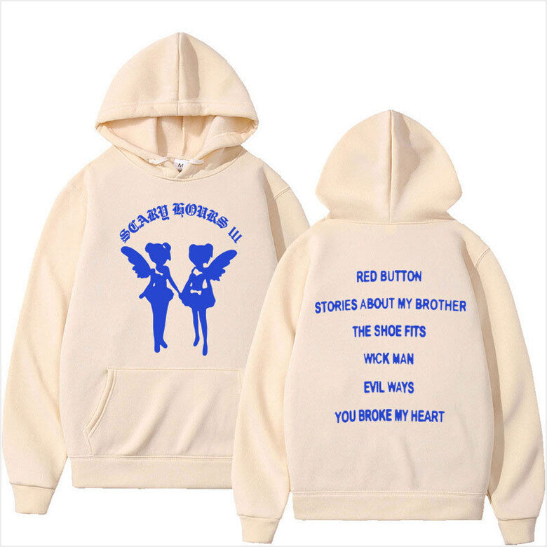 Hoodie Flowingwaterpress Rapper Drake Scary Hours 3 Music Album Gifts For Her Merch Clothing - Gypsysystersgift