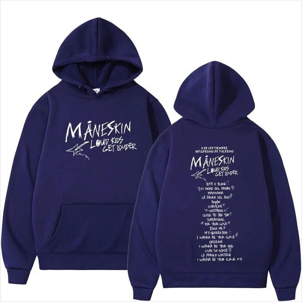 Hoodie Getluckyquest Rock Band Maneskin Louds Kids Gets Louder Tour Gifts For Brother Merch Apparel - Gypsysystersgift