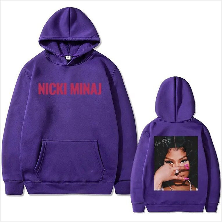 Hoodie Rapper Nicki Minaj World Tour Country Music Double Sided Print Men Women Hip Hop Gifts For Sister - Gypsysystersgift