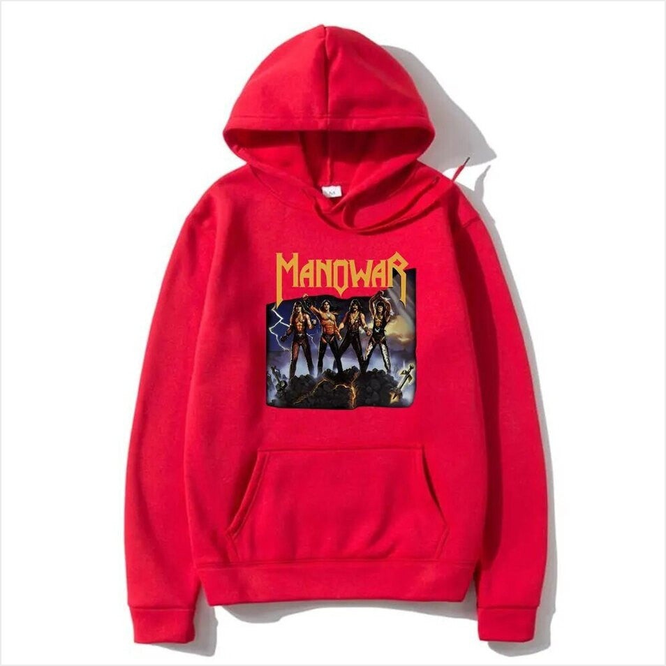 Hoodie Rock Band Manowar Heavy Metal Gifts For Her Merch Clothing - Gypsysystersgift