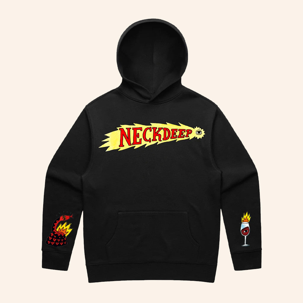Hopeless Records Merch Neck Deep Shooting Eye Black Hoodie Christmas Ideas For Husband - Gypsysystersgift