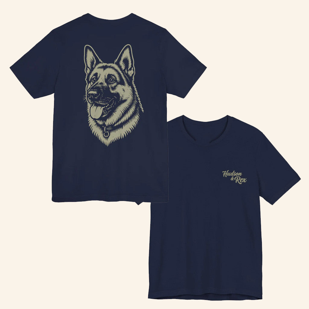 Hudson And Rex Merch Vintage Rex Illustration Graphic T-Shirt Xmas Gifts For Him - Gypsysystersgift