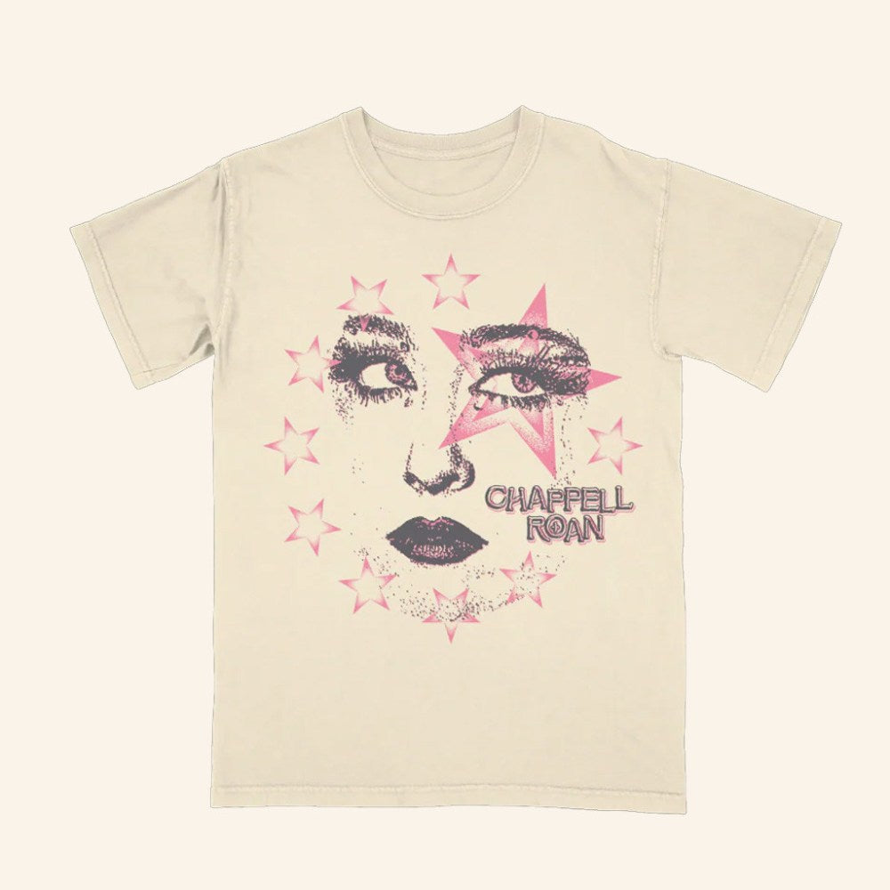 I Am Chappell Roan Merch Star Face T-Shirt Chappell Roan Shirt Best Christmas Gifts For Her - GypsysystersGift