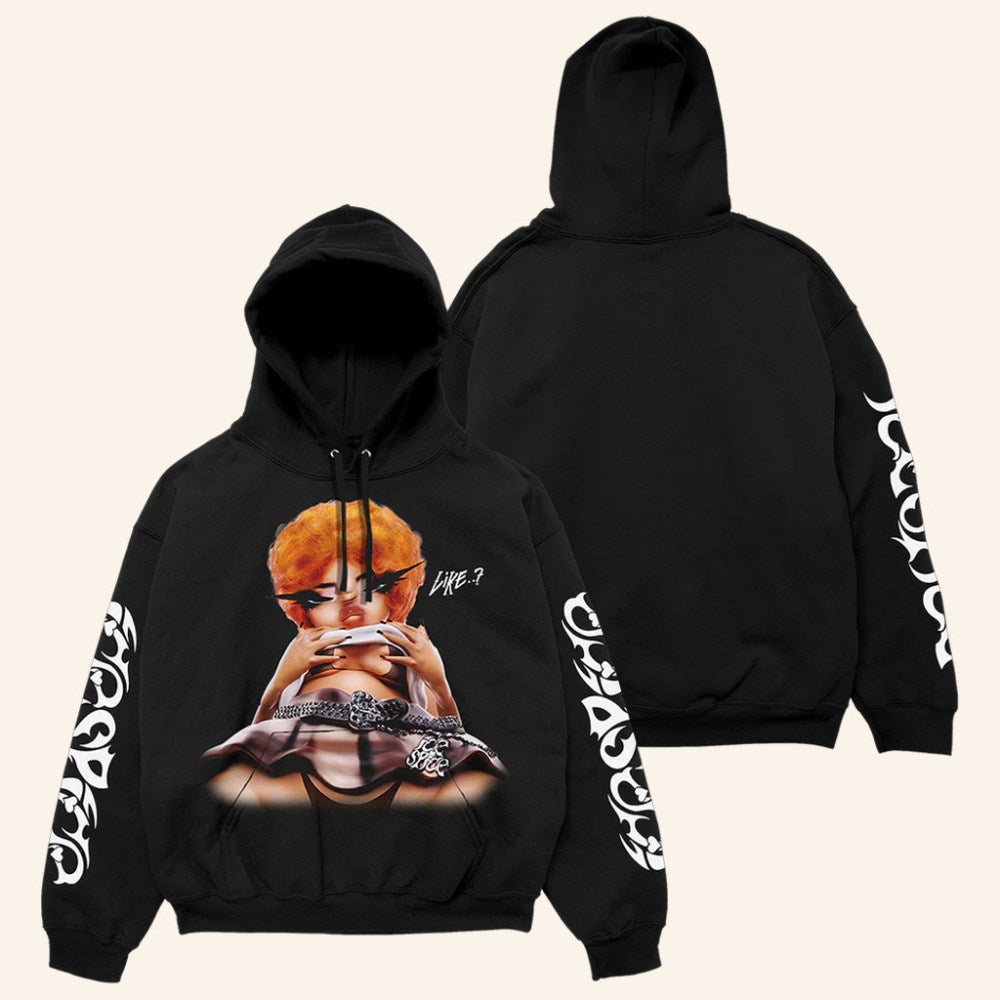 Ice Spice Merch Like Black Hoodie Presents For Hip Hop Lovers - Gypsysystersgift