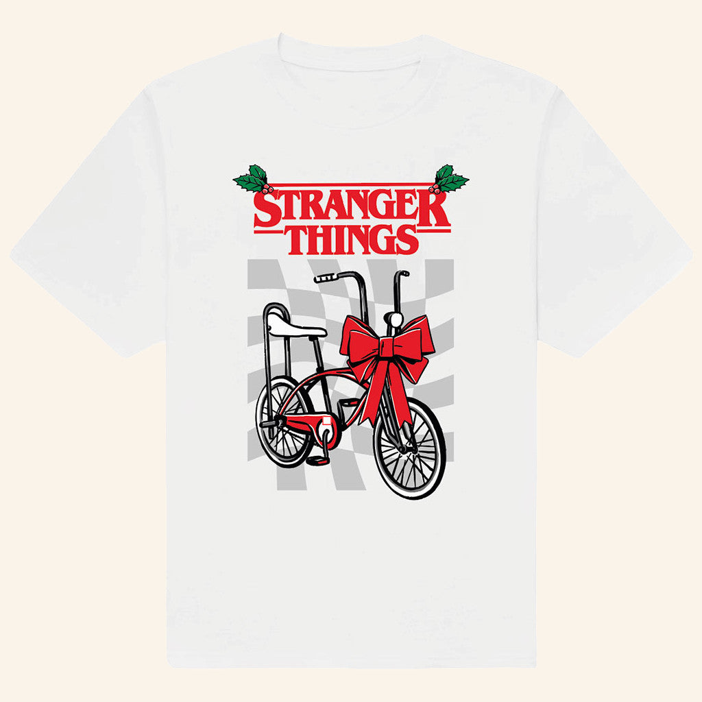 Icon Music UK Merch Stranger Things Christmas Bike T-Shirt Christmas Gifts For Him - Gypsysystersgift