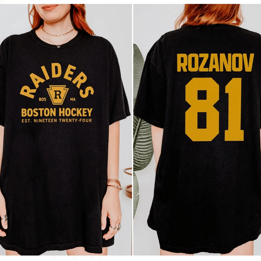 Ilya Rozanov 81 Boston Raiders Hockey Shirt Hudson Williams Connor Storrie Shirt Gifts For Her - GypsysystersGift