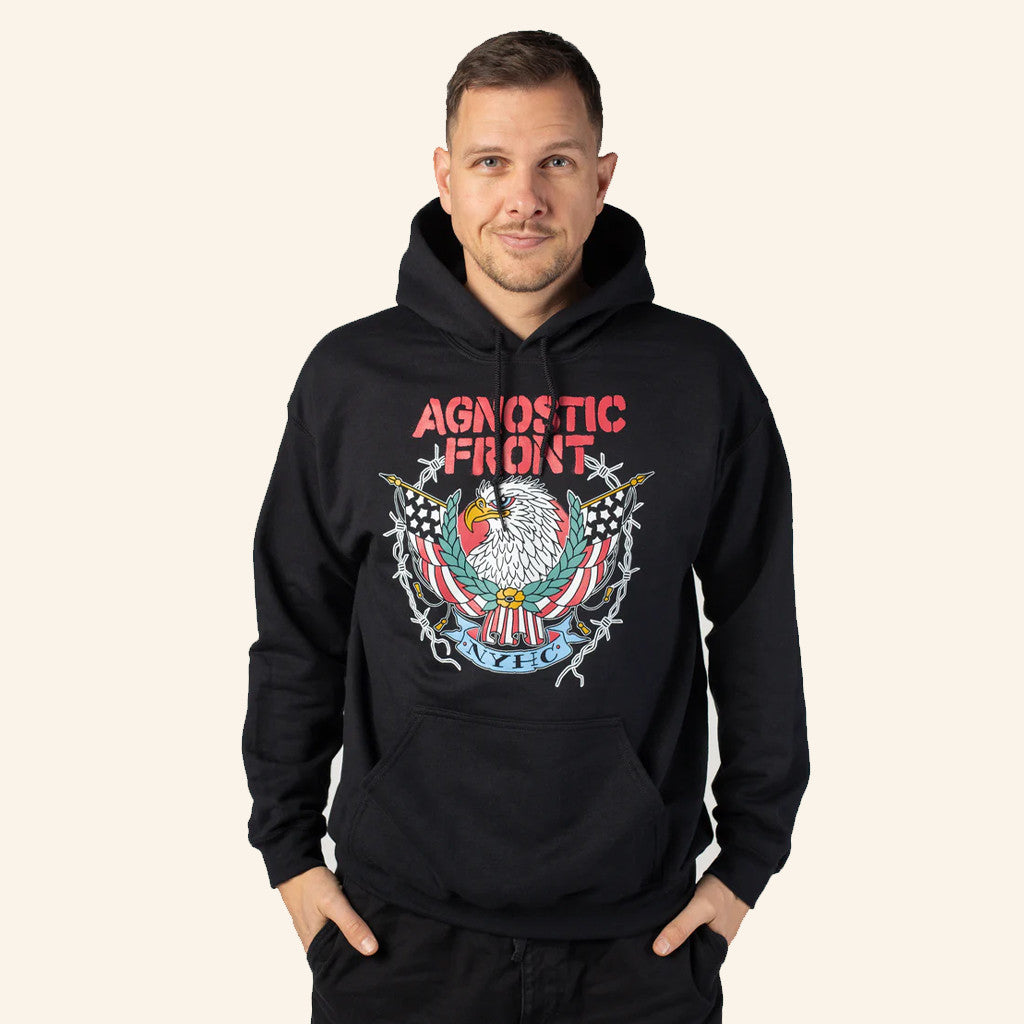 Impericon Merch Agnostic Front Eagle 2025 Hoodie Gift Ideas For Husband - Gypsysystersgift
