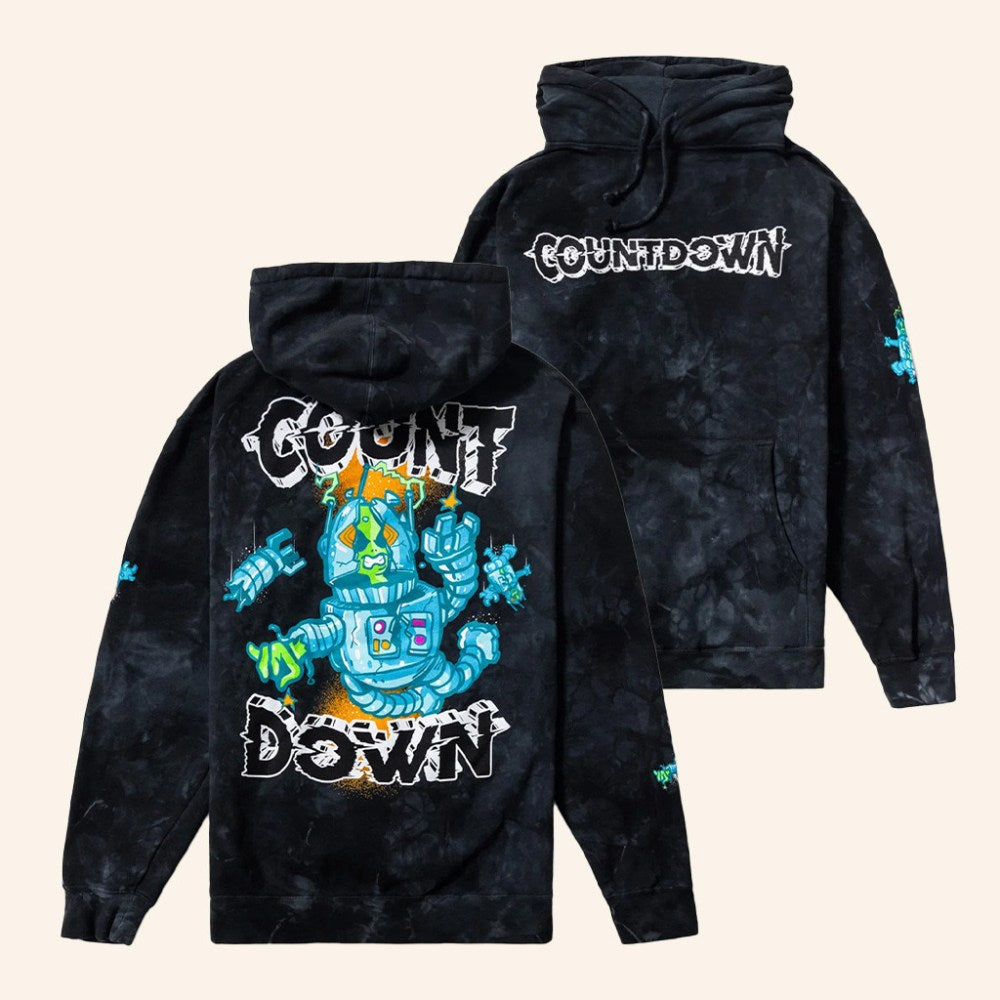 Insomniac Merch Countdown Disguised Tie Dye Hoodie Music Lover Gift Ideas For Him - Gypsysystersgift