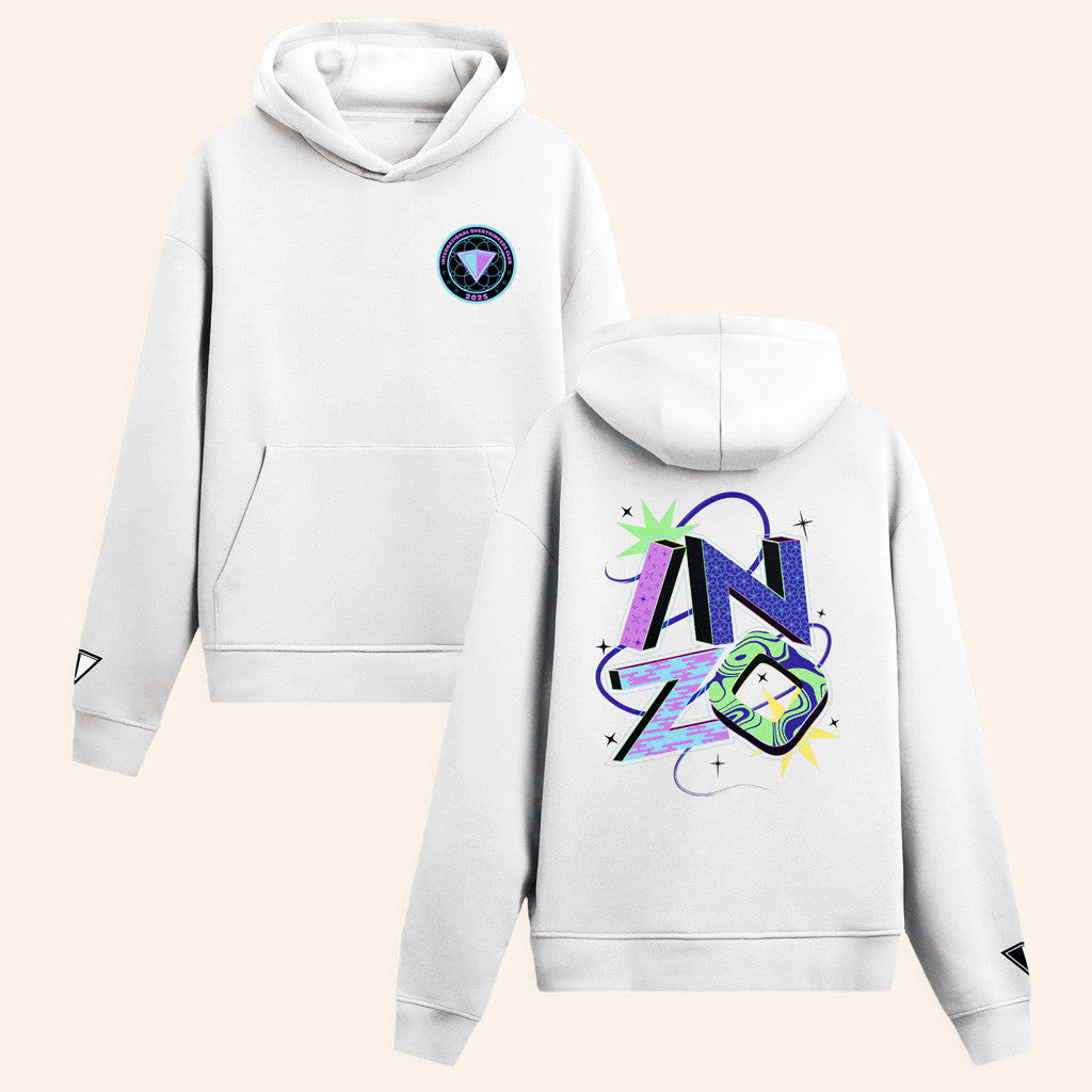 Inzo Merch Cosmic Typography Hoodie Christmas Gift Ideas For Him - Gypsysystersgift