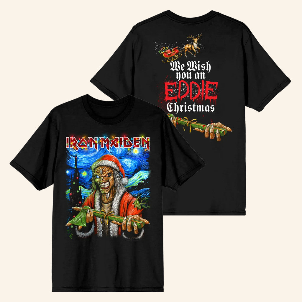 Iron Maiden Merch Deadly Night T-Shirt We Wish You An Addie Christmas Shirt Xmas Gifts For Him - Gypsysystersgift