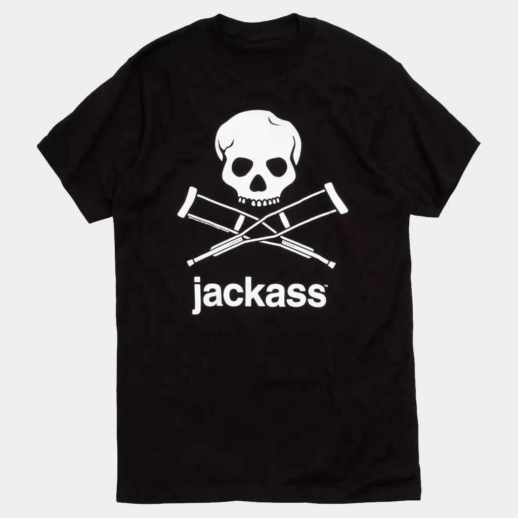 Jackass Merch Jackass Logo T-Shirt Black Present Ideas For Husband - GypsysystersGift