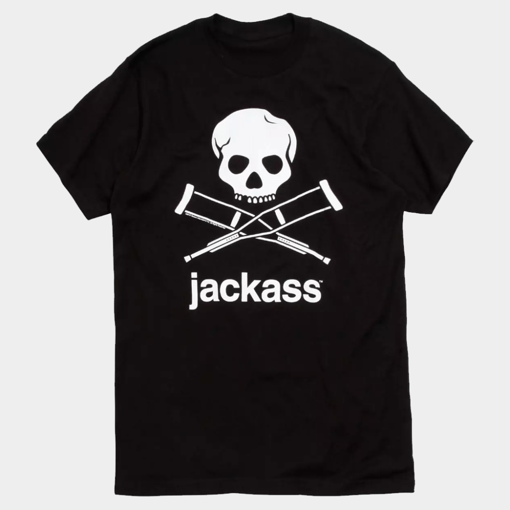 Jackass Merch Jackass Logo T-Shirt Black Present Ideas For Husband - GypsysystersGift