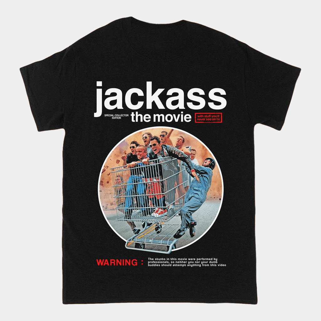 Jackass Merch Jackass The Movie Cover Art T-Shirt Gifts Ideas For Him - GypsysystersGift