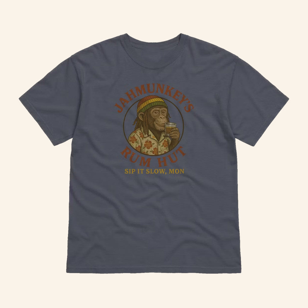 Jahmunkey Merch Jahmunkey's Rum Hut Logo T-Shirt Christmas Gifts For Him - Gypsysystersgift