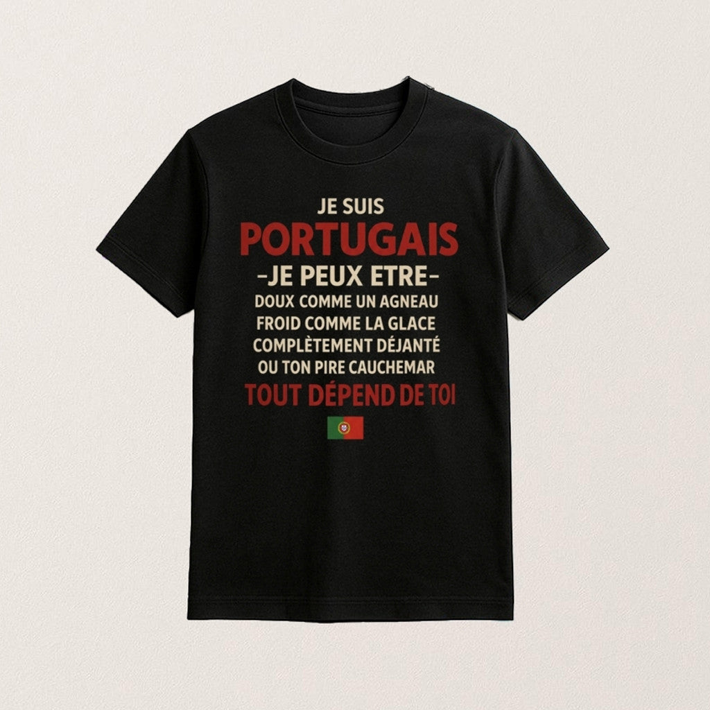 Je Suis Portugais T-Shirt Funny Quote Shirt Portuguese Pride Gifts For Friends - GypsysystersGift