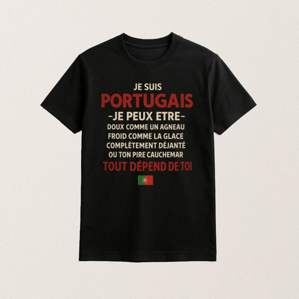 Je Suis Portugais T-Shirt Funny Quote Shirt Portuguese Pride Gifts For Friends - GypsysystersGift