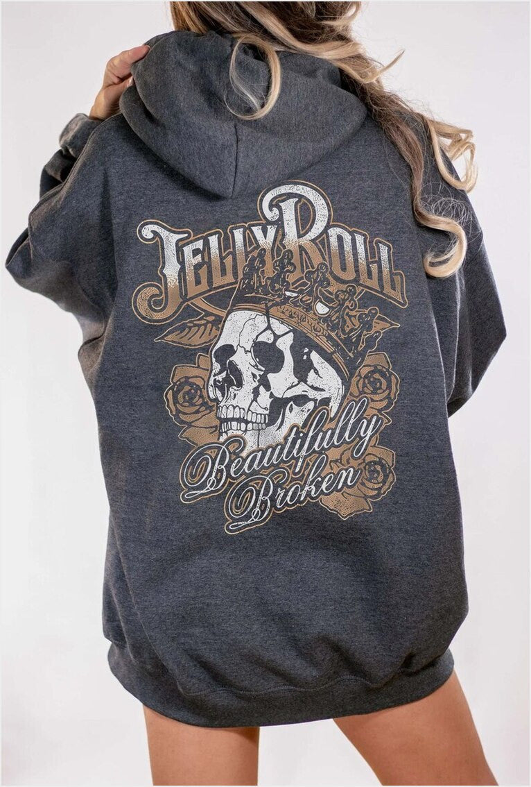 Jelly Roll Hoodie Retro Jelly Roll Somebody Save Me From Myself Gifts For Him Merch Clothing - Gypsysystersgift