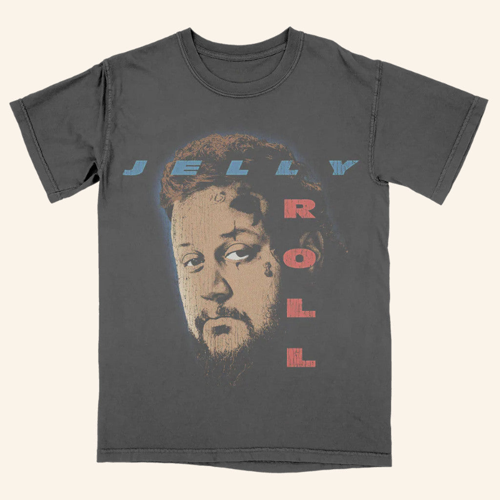 Jelly Roll Merch Vintage Photo T-Shirt Best Gifts For Hip Hop Lovers - GypsysystersGift