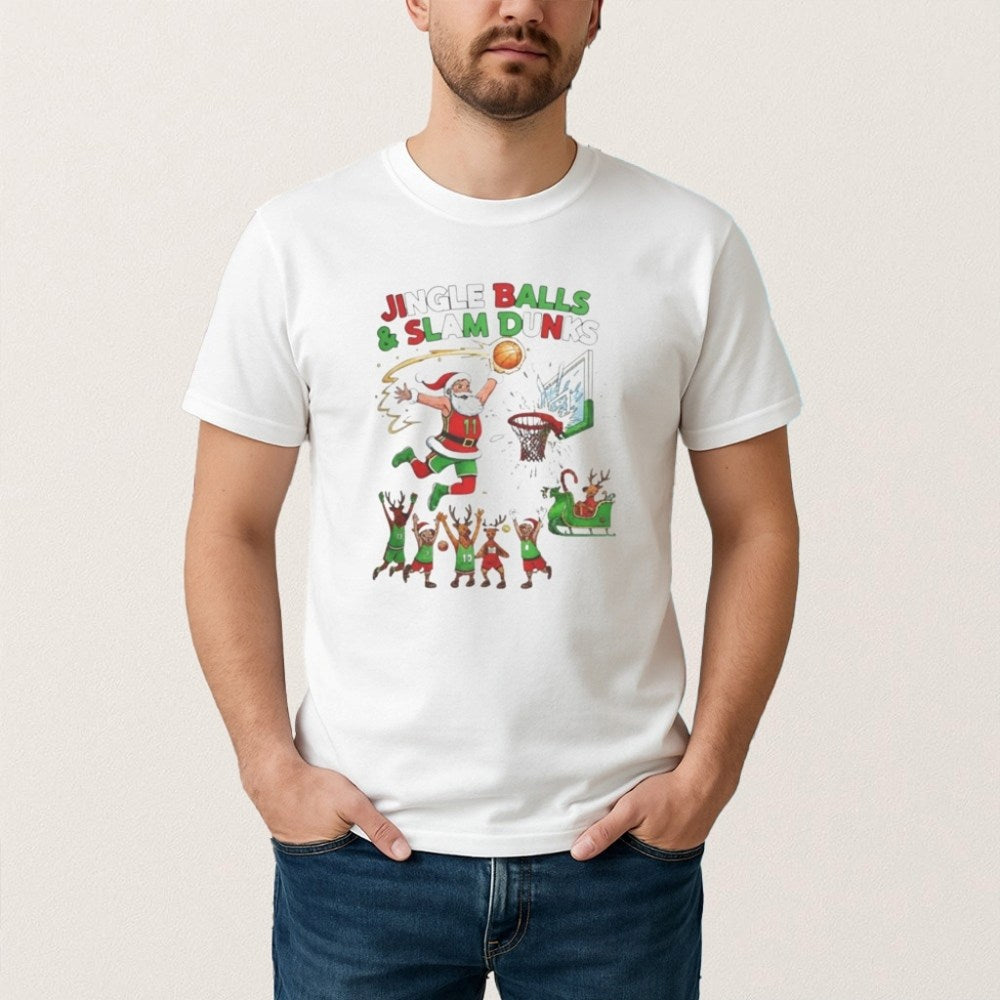 Jingle Balls Slam Dunks Shirt Christmas Gift Ideas For Him - Gypsysystersgift