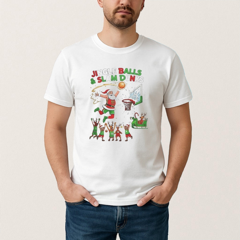 Jingle Balls Slam Dunks Shirt Christmas Gift Ideas For Him - Gypsysystersgift