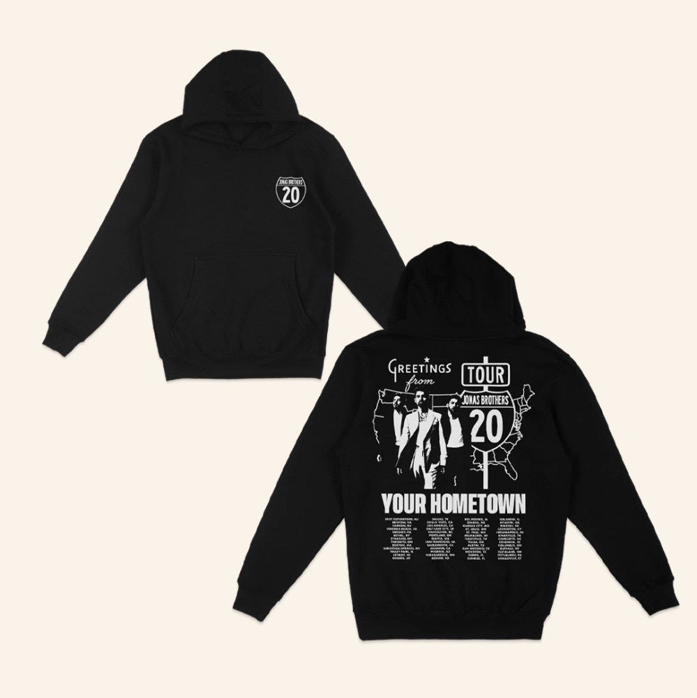 Jonas Brothers Merch Greeting's From Your Hometown Tour Hoodie Best Gifts For Music Lovers - Gypsysystersgift