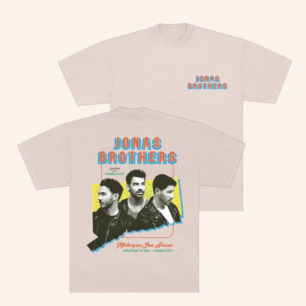 Jonas Brothers Merch Greetings From Your Hometown Uncasville CT T-Shirt Gifts For Him - Gypsysystersgift