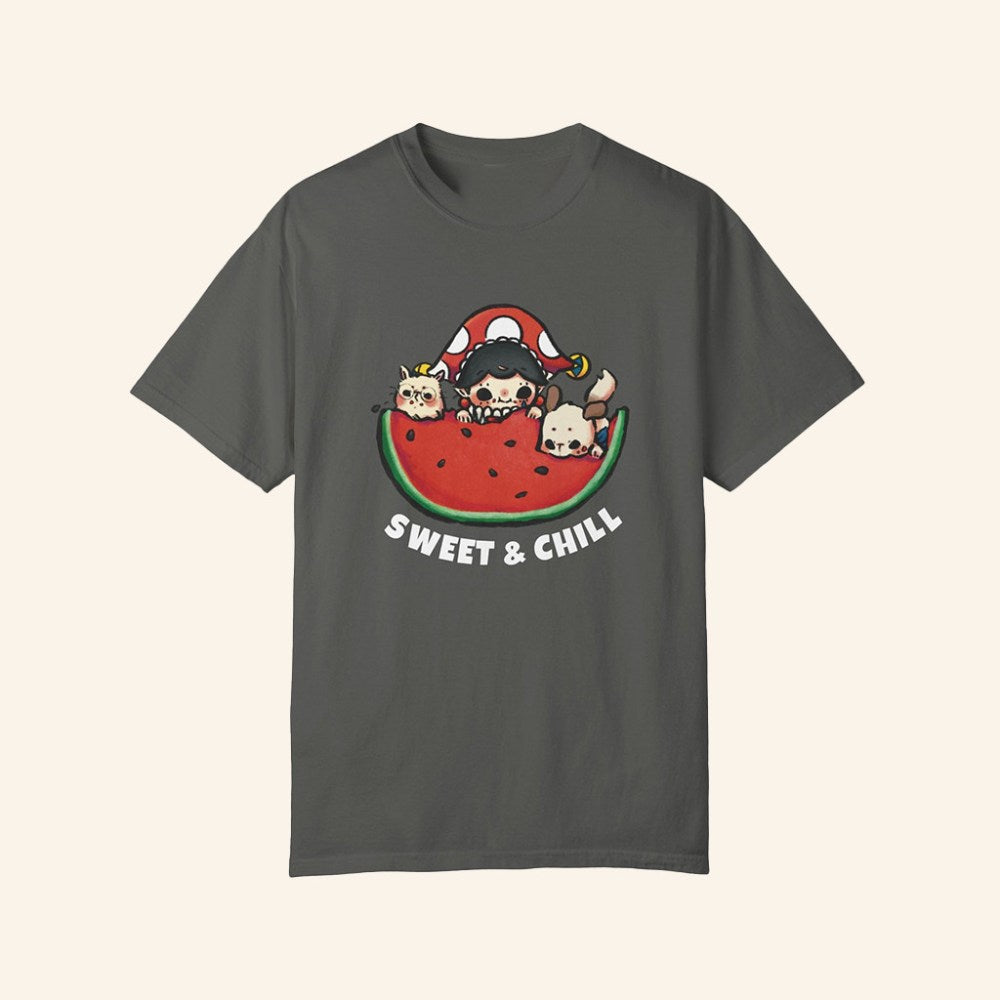 JPLAND Merch Watermelon T-Shirt Sweet And Chill Shirt Great Gifts For Him - GypsysystersGift